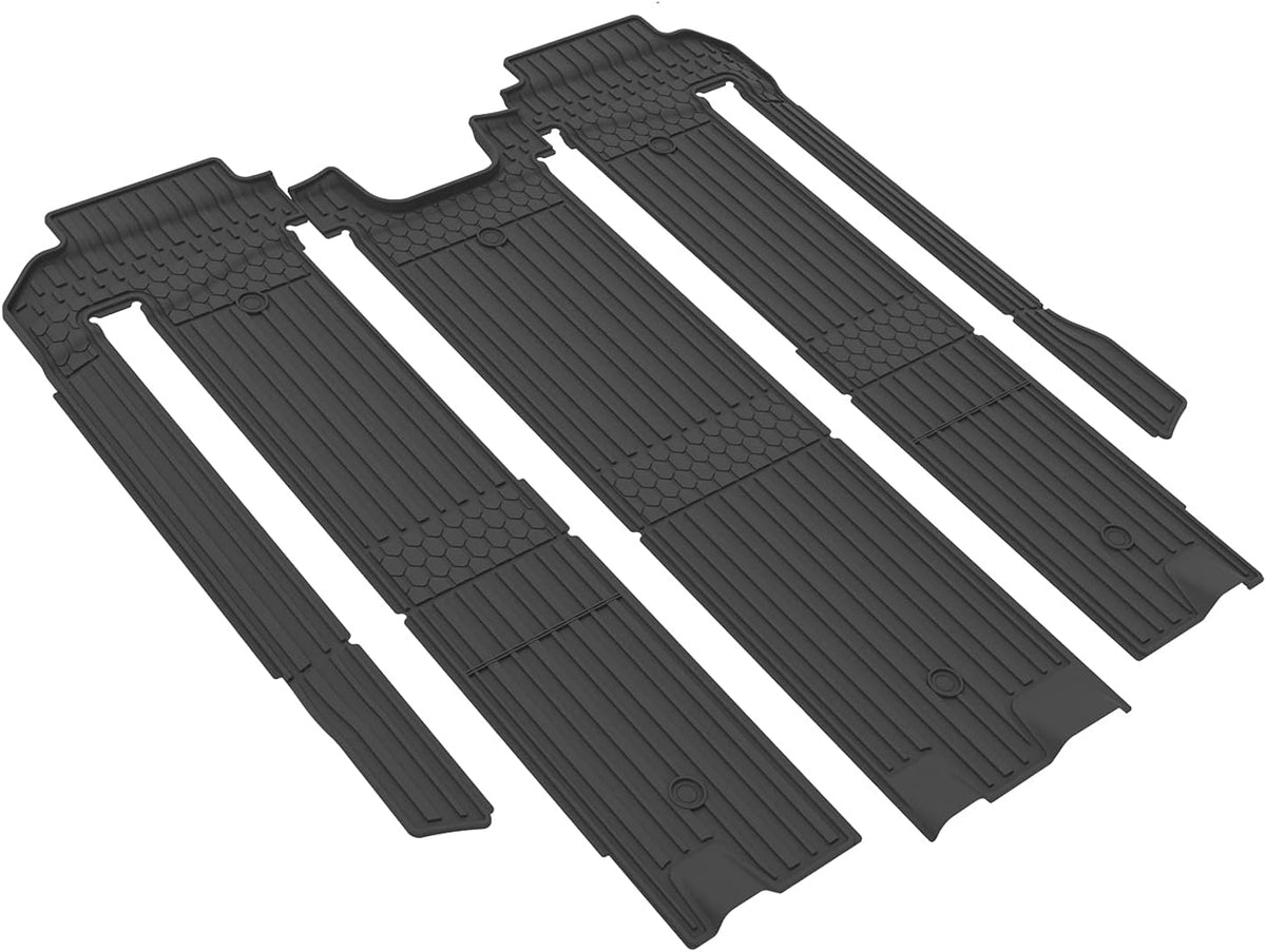 Black 3 Row TPE Floor Mats Full Set S16250
