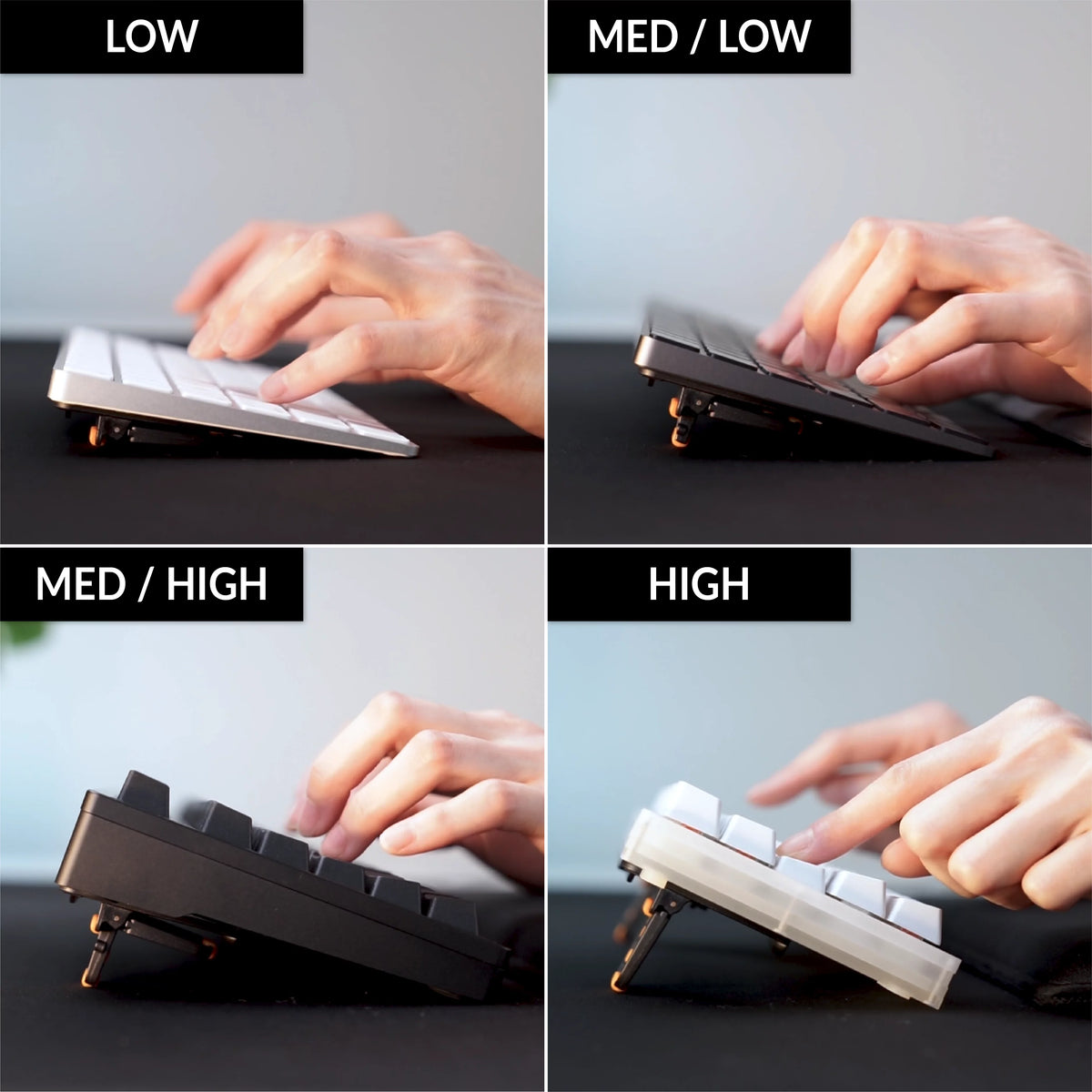Adjustable Tilting Computer Keyboard Stand with Non-Slip feet L10280