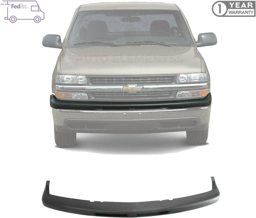 Black Front Bumper Filler Upper Cover Trim Cap E6443