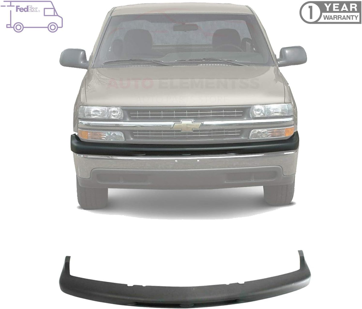 Black Front Bumper Filler Upper Cover Trim Cap E6443
