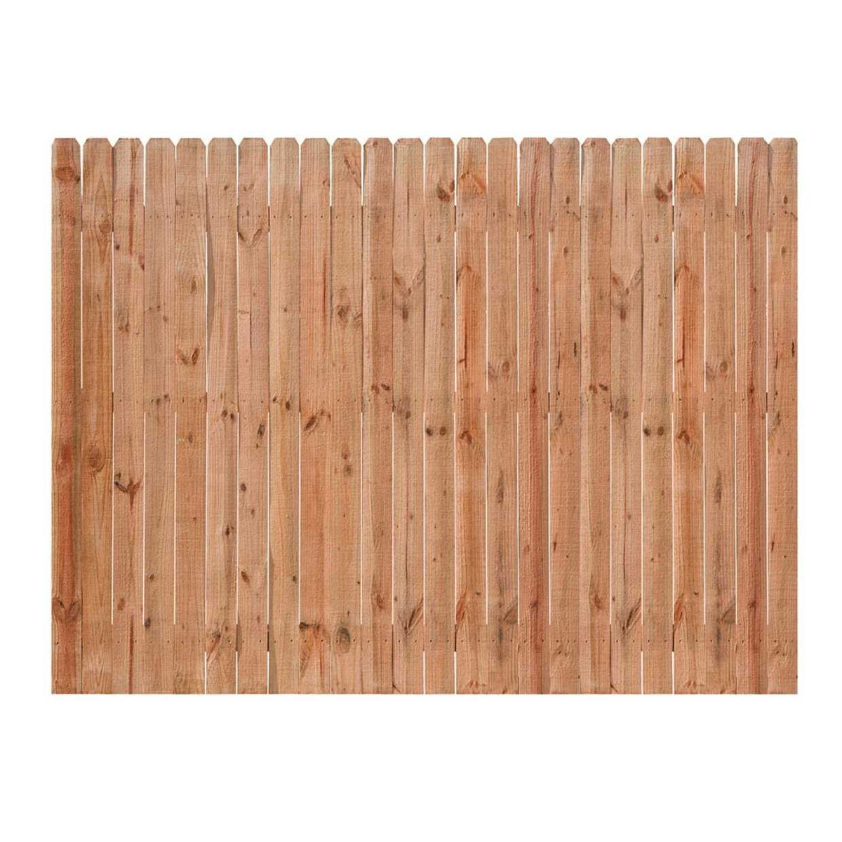 6-ft x 8-ft Pressure Treated Pine Dog Ear Privacy Stockade Fence Panel V30246