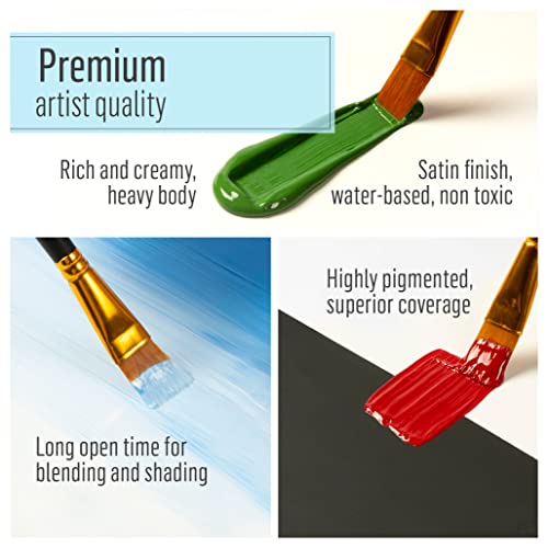16 oz Titanium White Satin Acrylic Paint M707