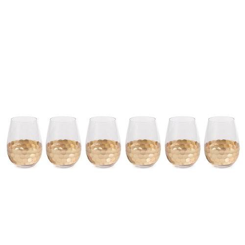 19 oz. Stemless Wine Glass Set of 6 P21116