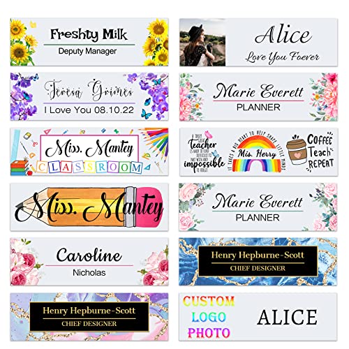 Custom Acrylic Nameplate Desk Plaque L530