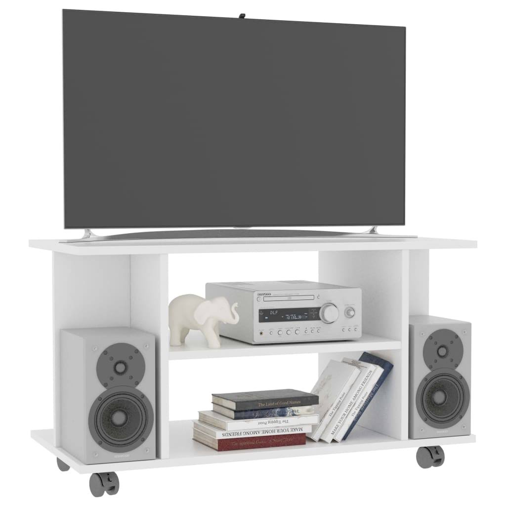 Sonoma Oak Chipboard TV Cabinet with Castors P381