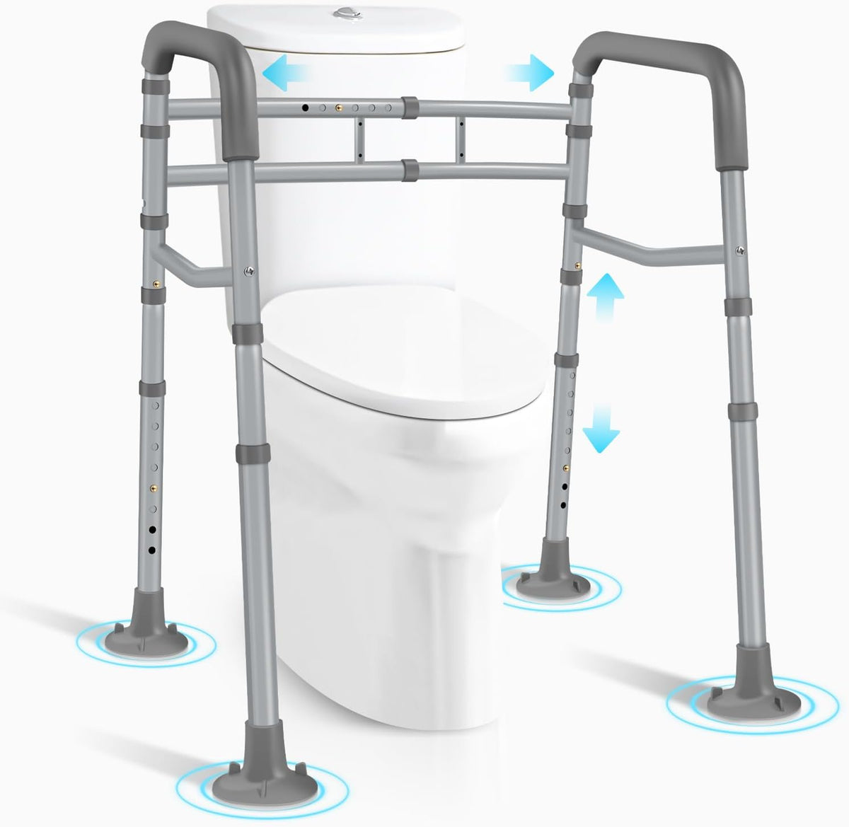 Adjustable Detachable Toilet Safety Frame with Arms G4231