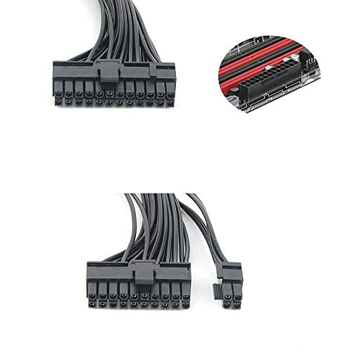 24 Pin Extension Cable Splitter Adapter Kit Black W271