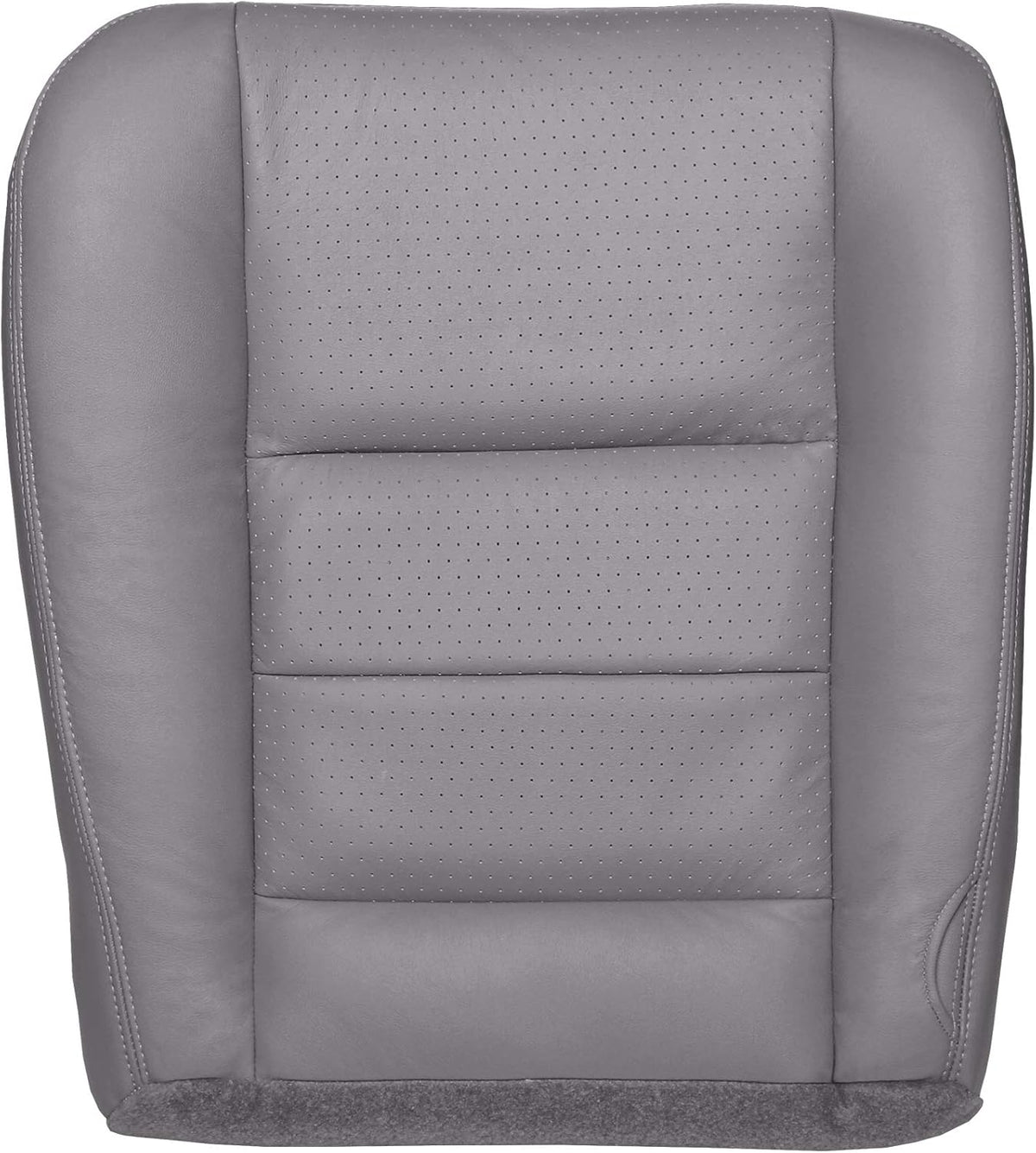 Perforated Leather Seat Cover Medium Flint Gray H2769