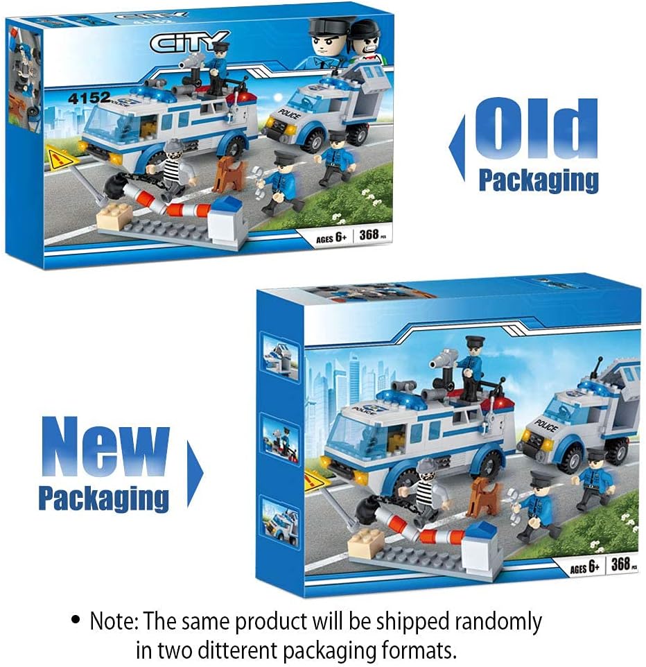 368 PCS City Police Building Set with 4 Mini Dolls V3288