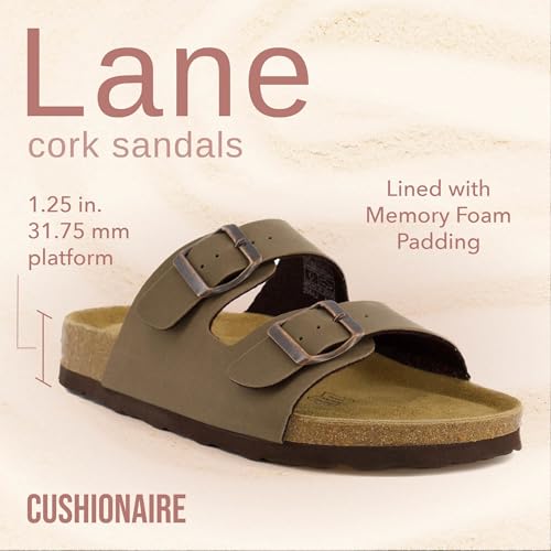 Cork Footbed Sandals with Genuine Suede Footbed L591411