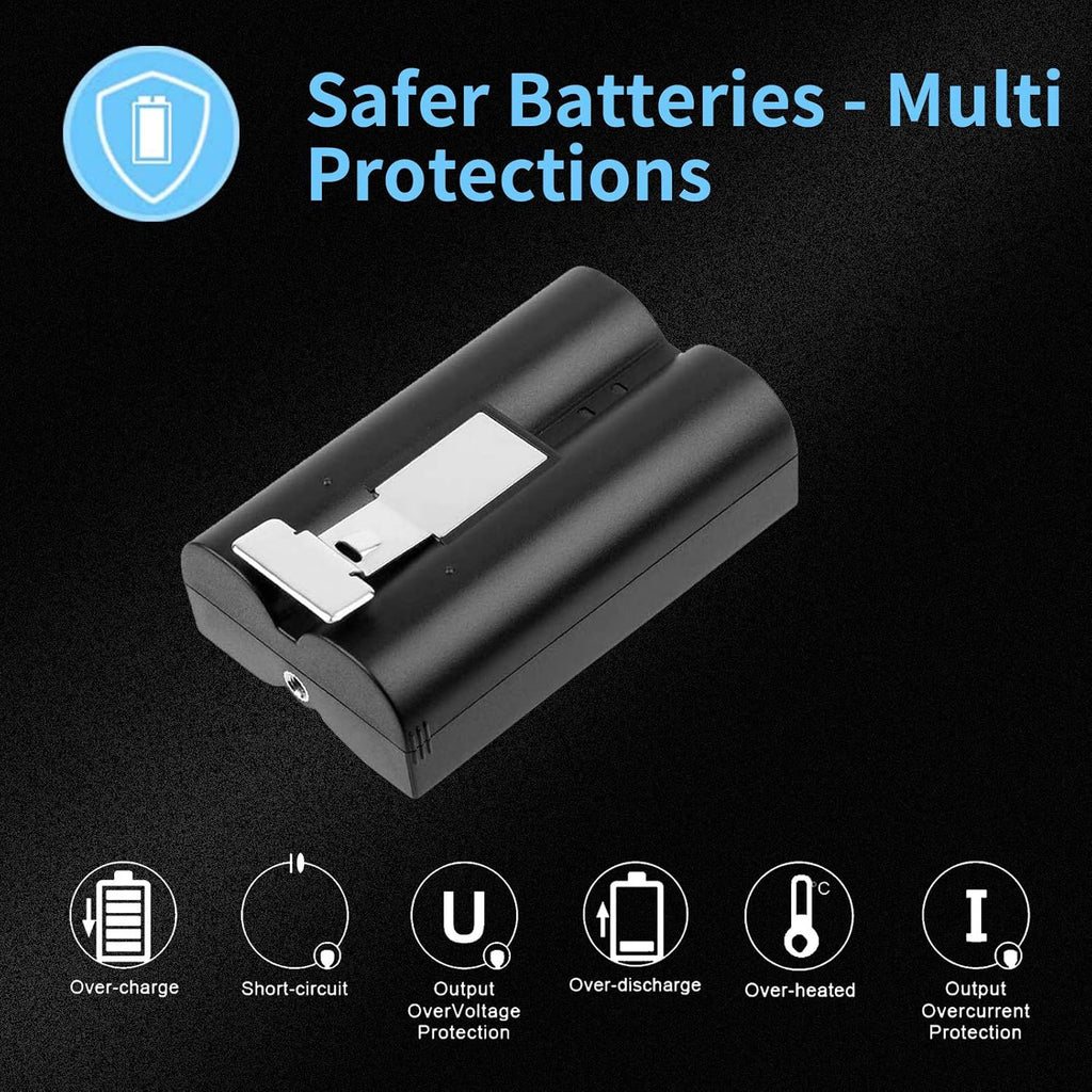 Rechargeable 3.65V Lithium-Ion Battery 6040mAh 2 Packs H842932