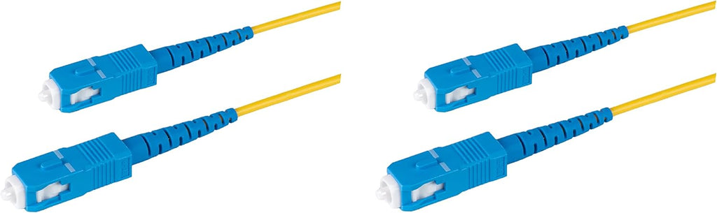 5-Pack 5 Meter SC/APC to SC/APC Simplex Riser OFNR Fiber Patch Cable D1835