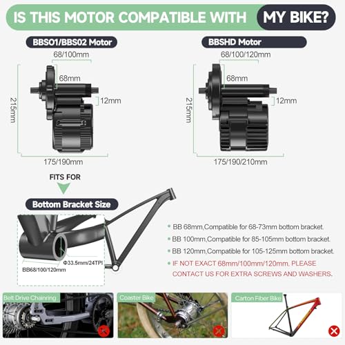 750W 1000W 500W Electric Bike Conversion Kit 48V 52V T773