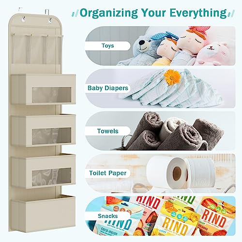 4-Shelf Grey Door Hanging Organizer M982153