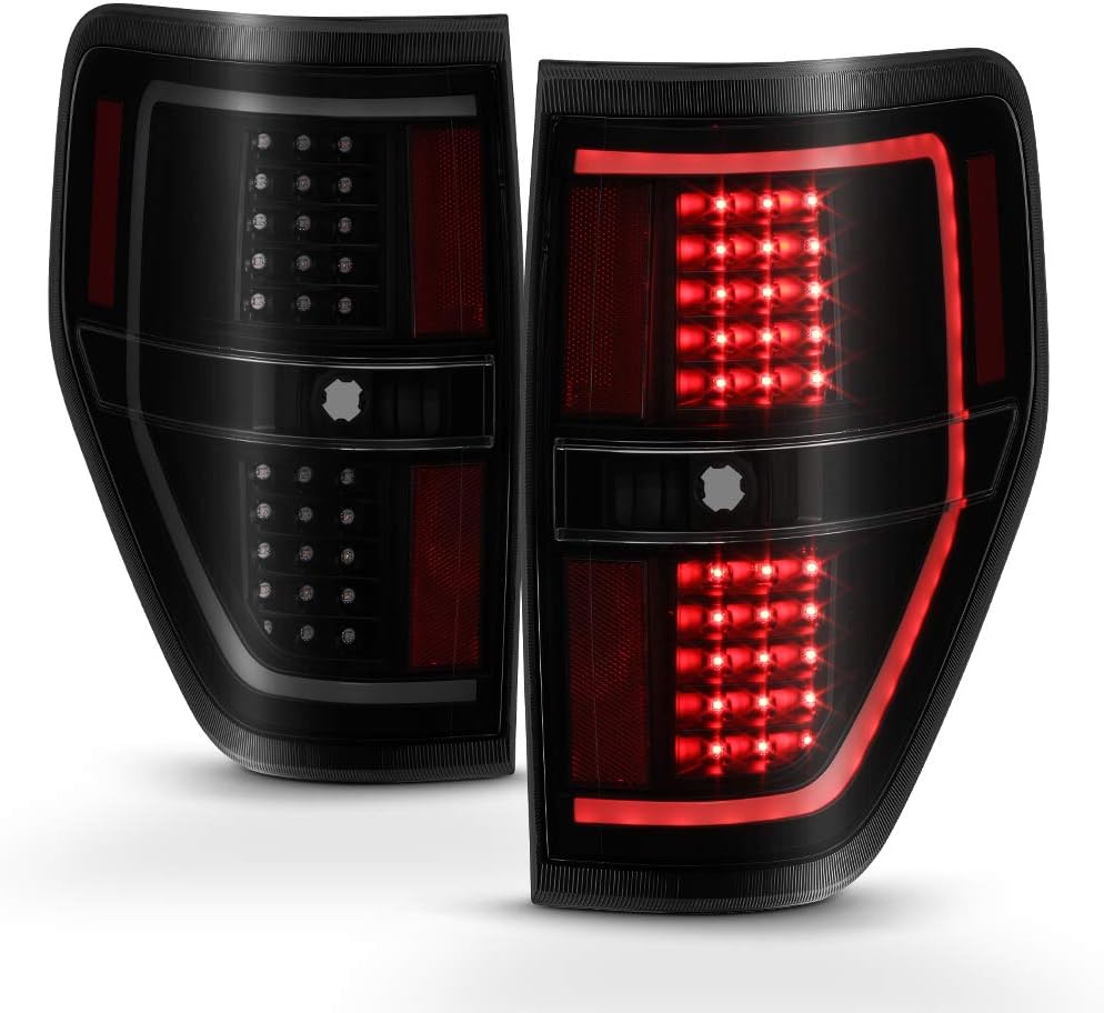 Black Smoke LED Tail Lights Brake Lamps Driver & Passenger Side M3345