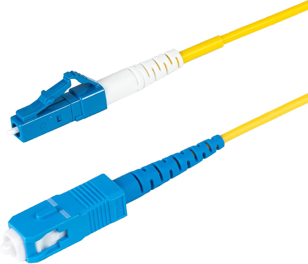 5-Pack 5 Meter SC/APC to SC/APC Simplex Riser OFNR Fiber Patch Cable D1835