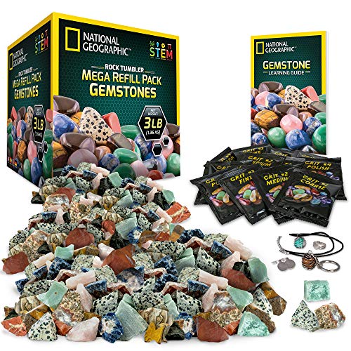 3 lbs. Rough Gemstones and Rocks for Tumbling including Amethyst and Quartz E256