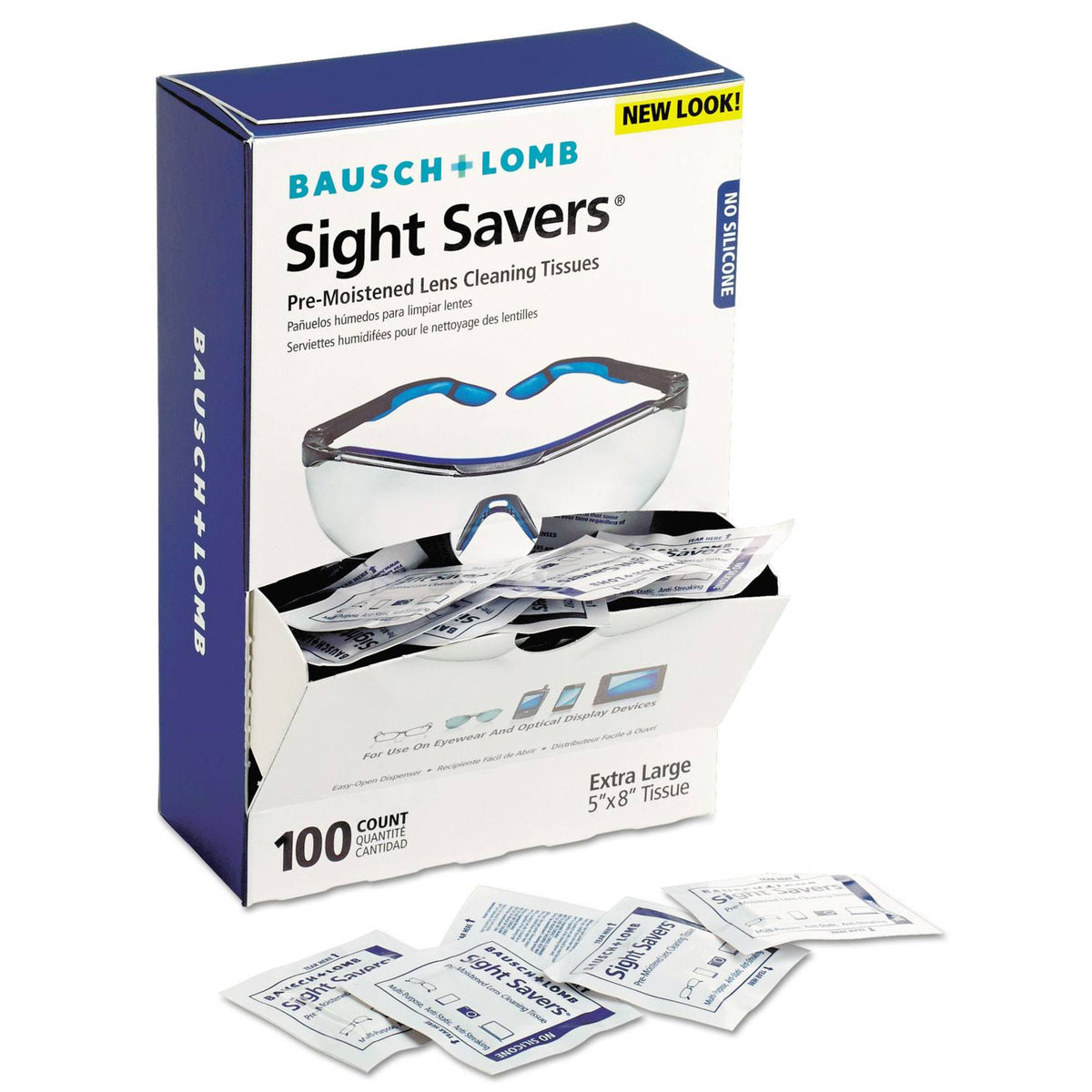 Premoistened Lens Cleaning Tissues 100/Box, 10 Boxes/Carton C1835