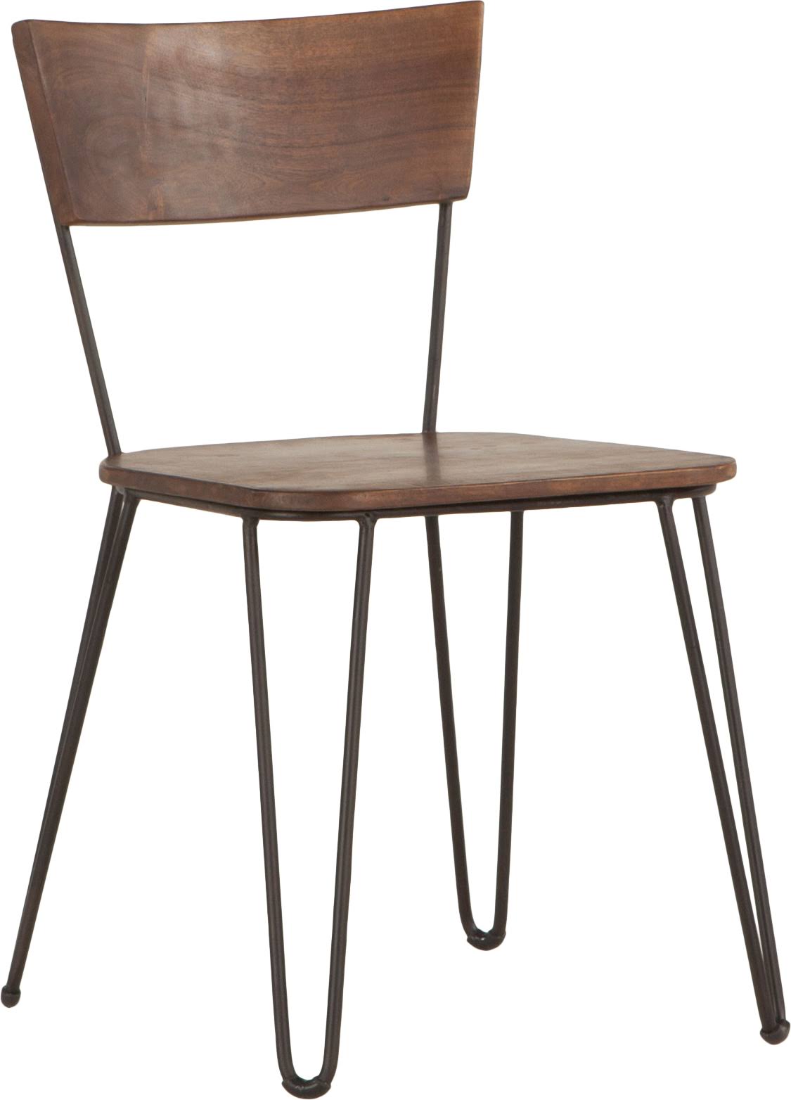Acacia Wood Walnut Dining Chairs, Set of 2 K512