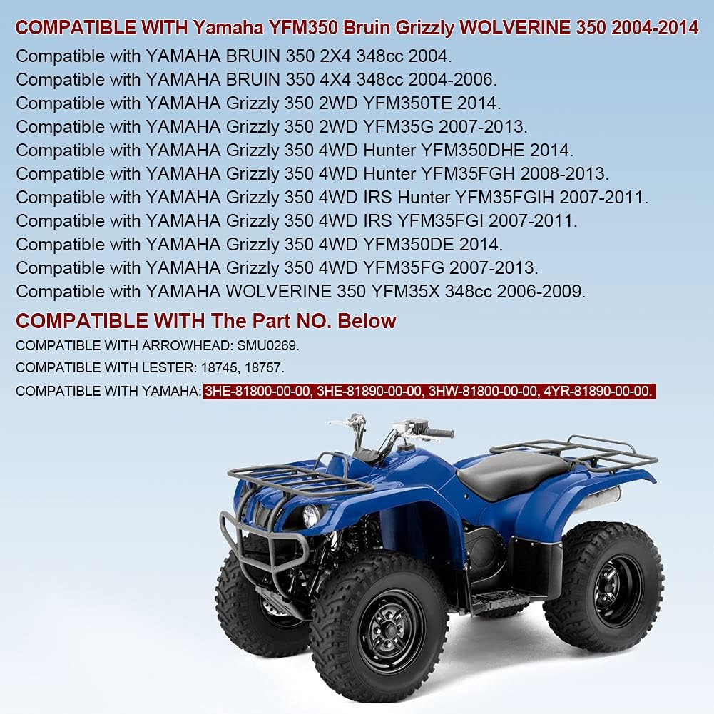 Starter Compatible with Yamaha YFM350 2004-2014 Pack of 2 T1423