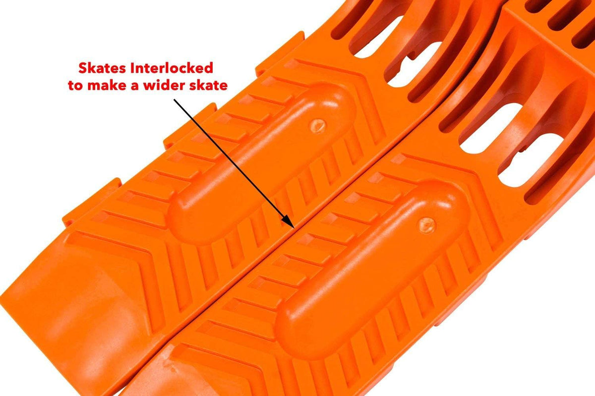 Interlocking Tire Skates Safety Orange (4pc Set) L826