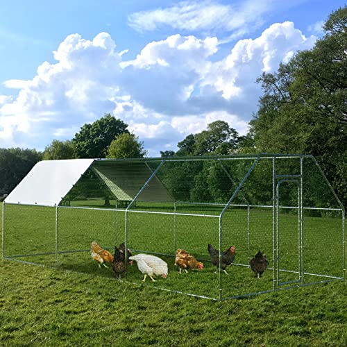 Metal Chicken Coop with Waterproof Cover G2201