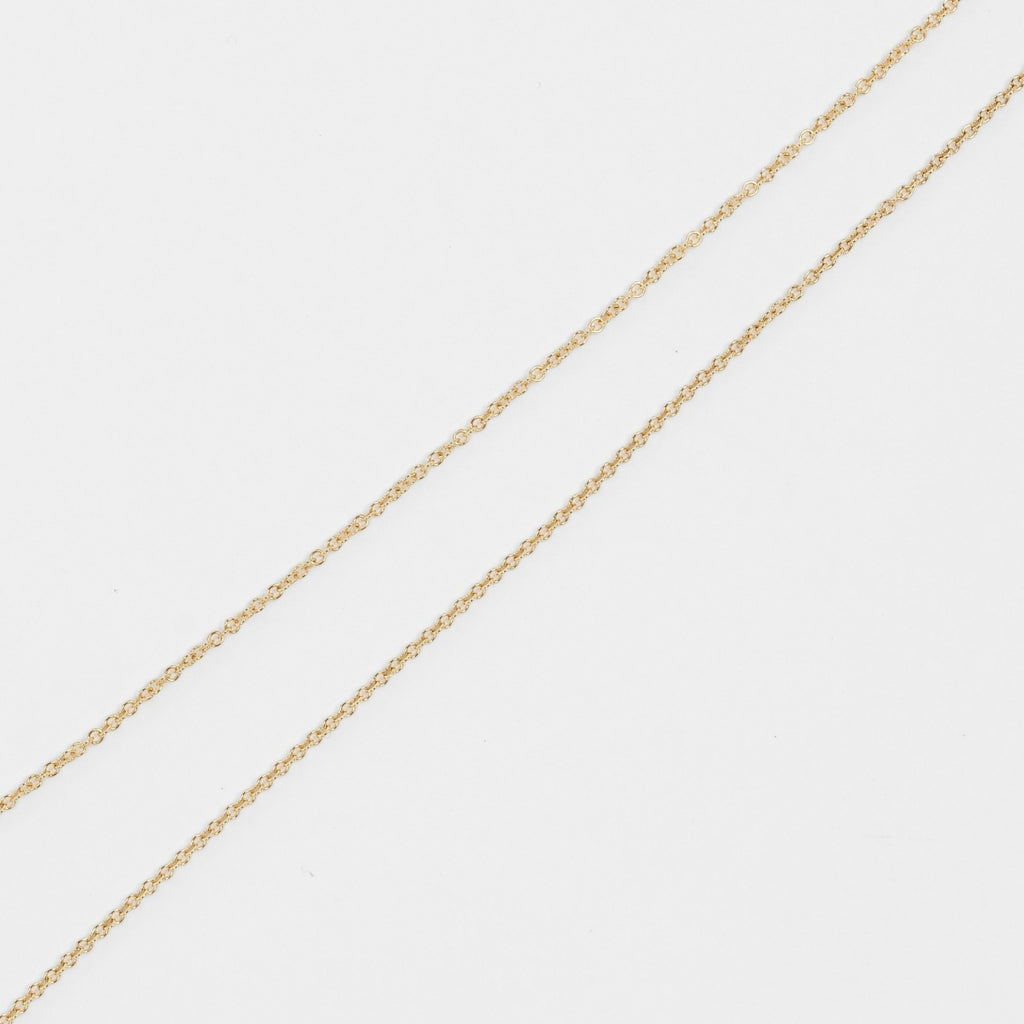 T Smile Large Necklace 6.9cm K18 YG Yellow Gold Approx. 3.8g D18998