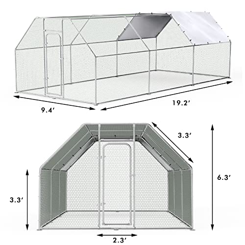 Metal Chicken Coop with Waterproof Cover G2201