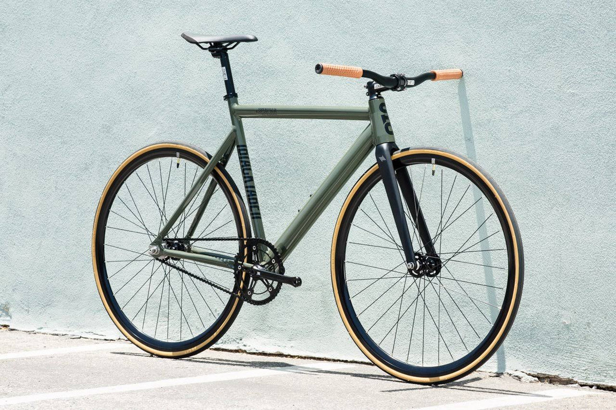 Army Green Track Bike 49 cm Riser Bar I96534