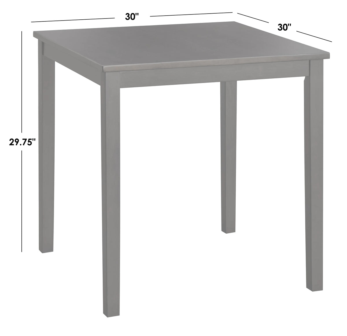 3-Piece Indoor Wood Dining Set with Table and Chairs R348