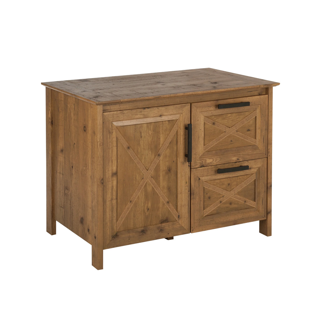 Rustic Brown 2-Drawer Filing Cabinet M292