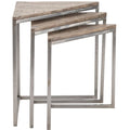 Brown Mango Wood Corner Nested Tables W707