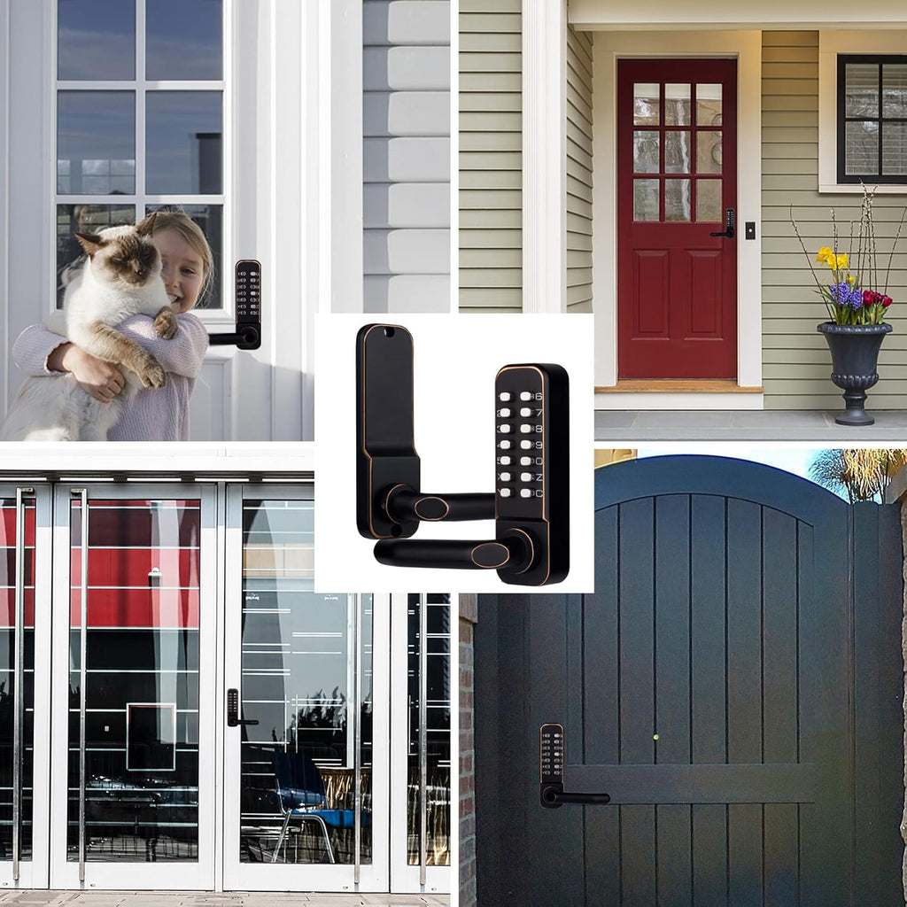 Keyless Entry Door Lock with Keypad Door Knob and Lever Handle Y750887