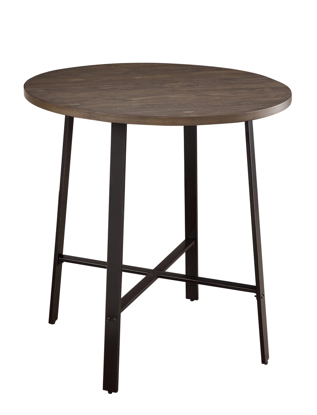 Brown Round 4-Seater Counter Height Table M684