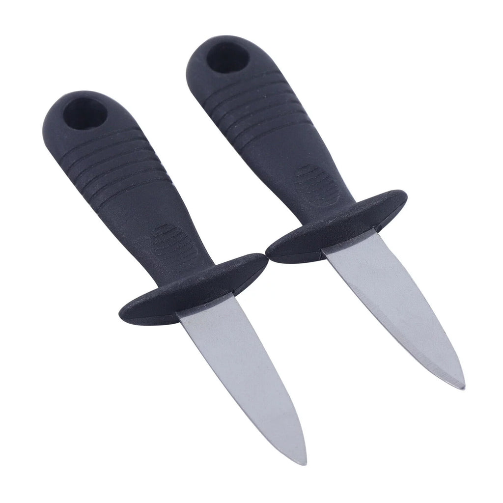 Manual Oyster Clam Shucker Stainless Opener Tool with 2 Blade C73312