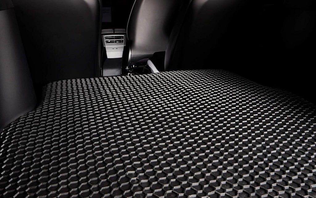 Black Rubber Cargo Trunk Mats for Ford Explorer 2020 2021 2022 S1392