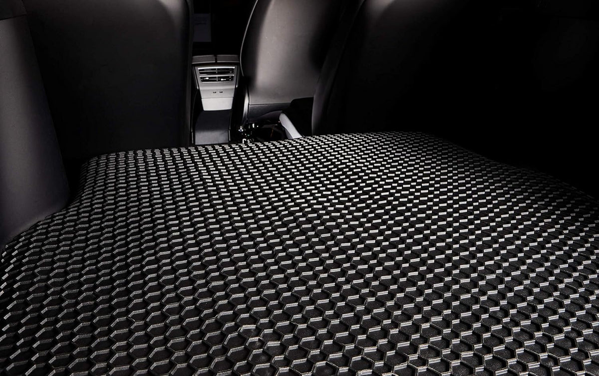 Black Rubber Cargo Trunk Mats for Ford Explorer 2020 2021 2022 S1392