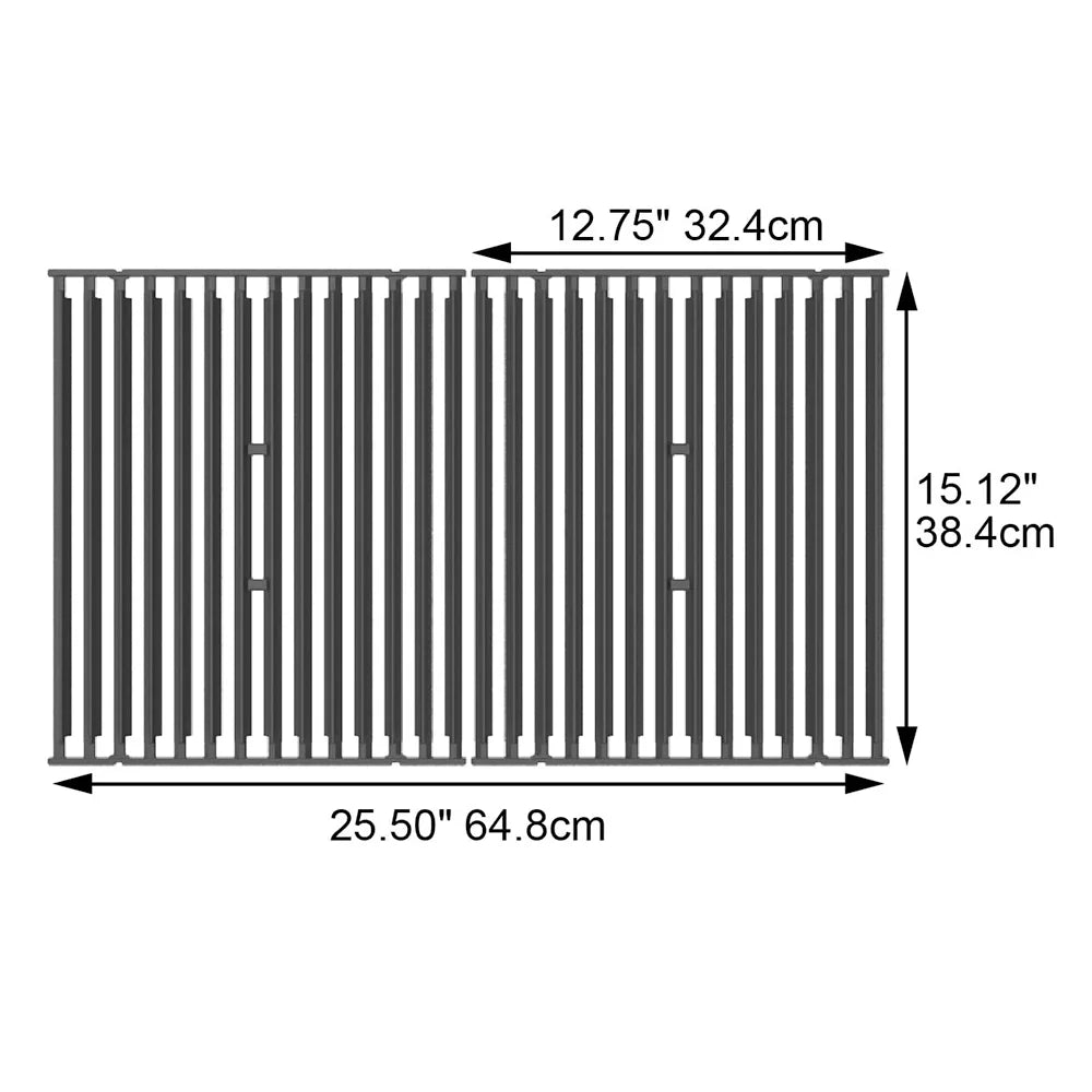 Cast Iron Rectangular Grill Grate 15x12.75 Inch N533