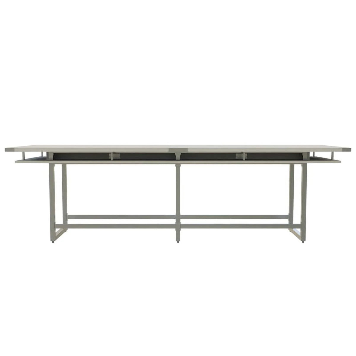 Conference Table Standing Height White Ash Z5523