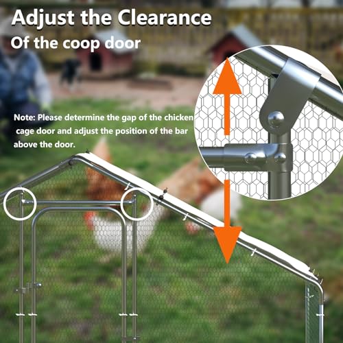Metal Chicken Coop with Waterproof Cover G2201