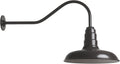 14 Inch Shade and 23 Inch Gooseneck Dark Bronze Steel Shade G936414