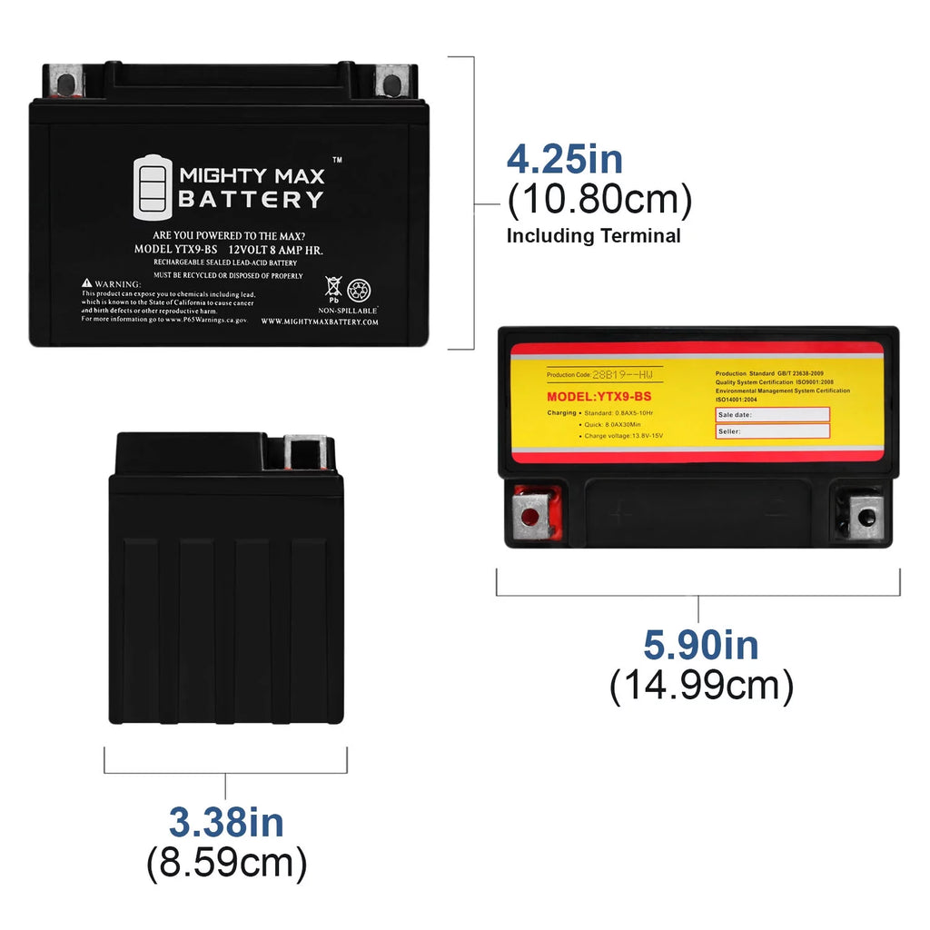 YTX9-BS Deep Cycle Battery W154