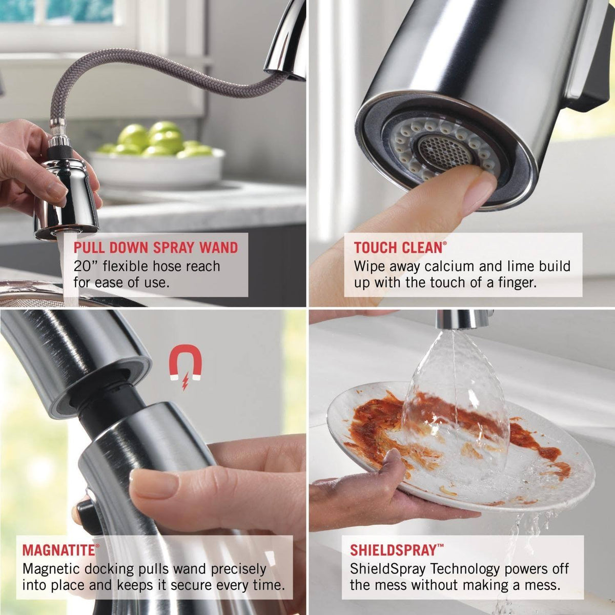 Champagne Bronze Single Handle Pull Down Kitchen Faucet P975997