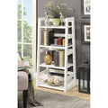 4-Tier White Bookcase M8968