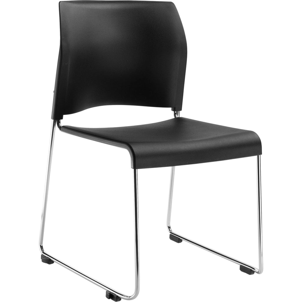 Black All Plastic Cafetorium Chair, 4 Pack S5090
