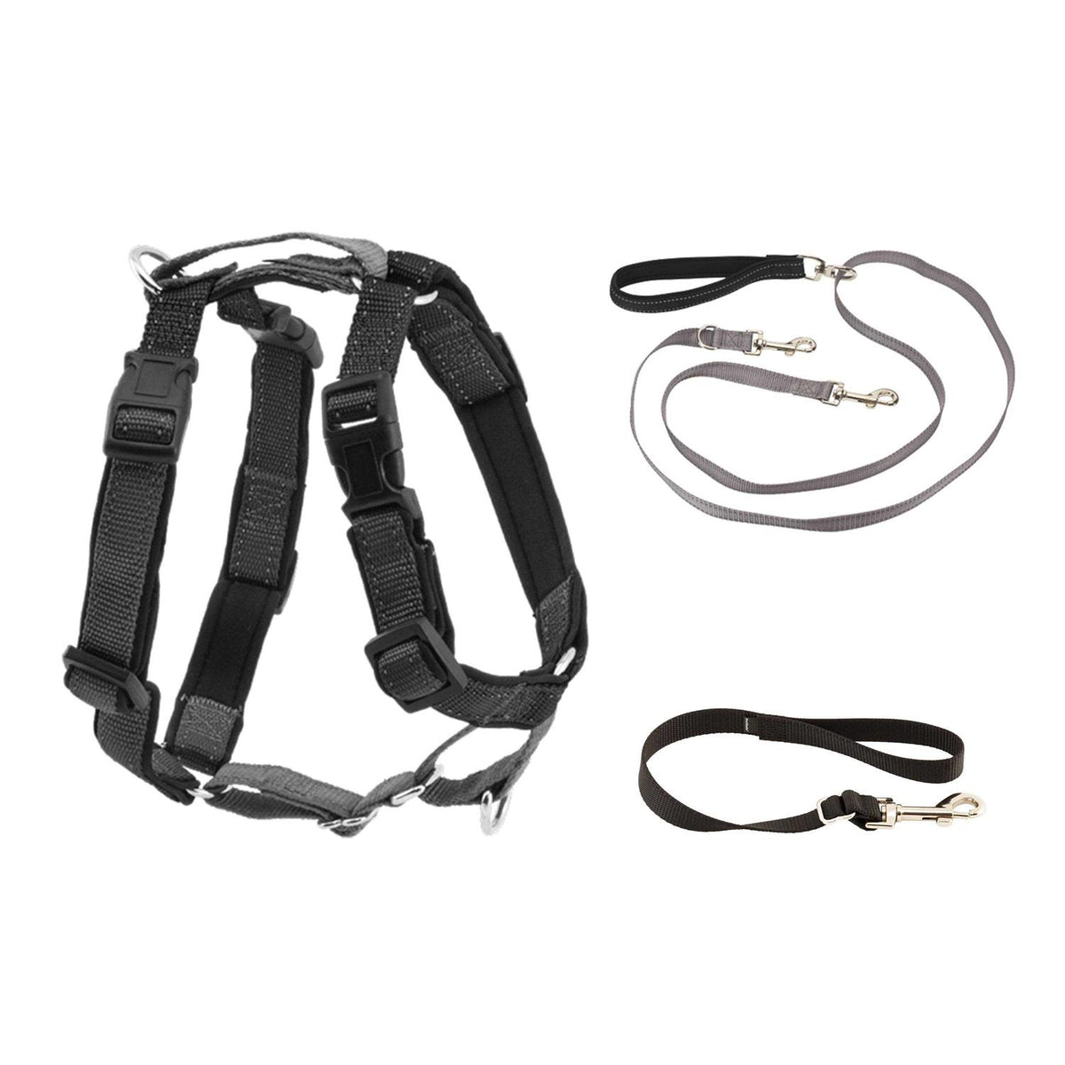 3 in 1 Harness with Two Point Control Leash D704