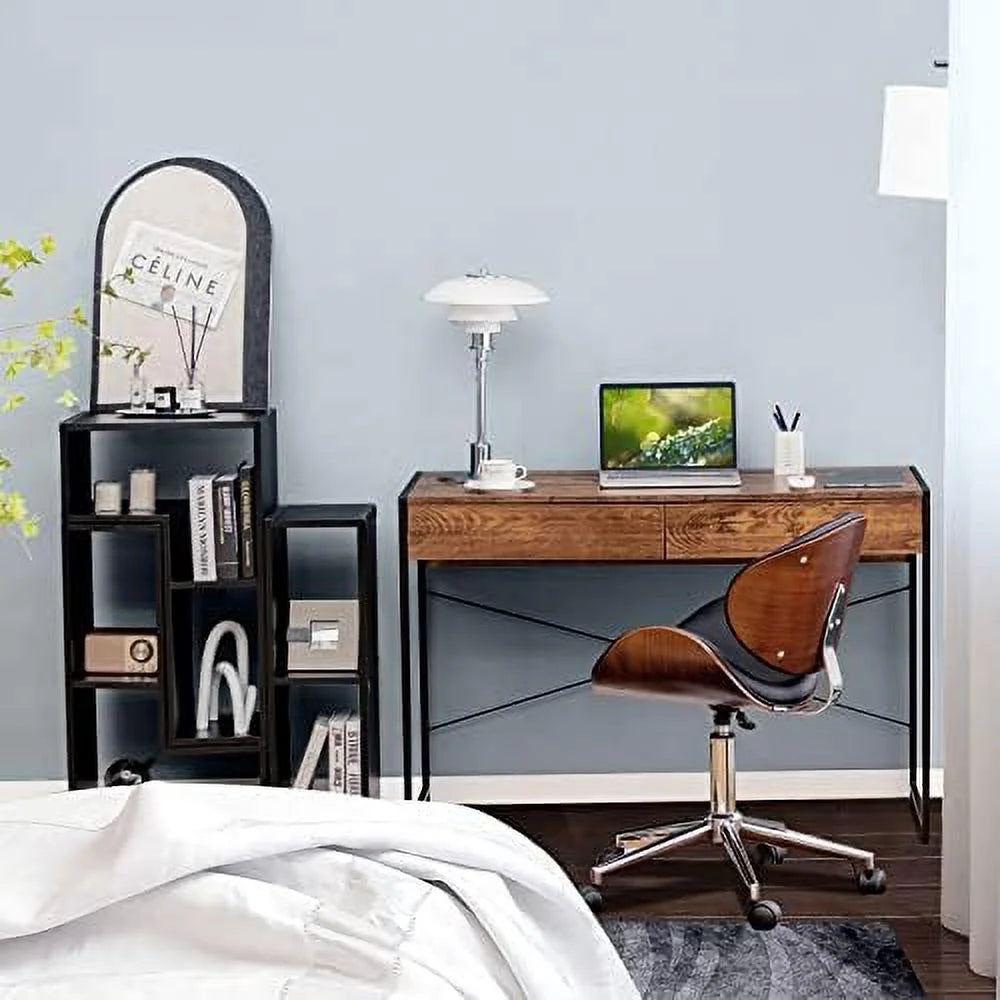 44 inch Computer Desk with 2 Drawers Steel Frame K469