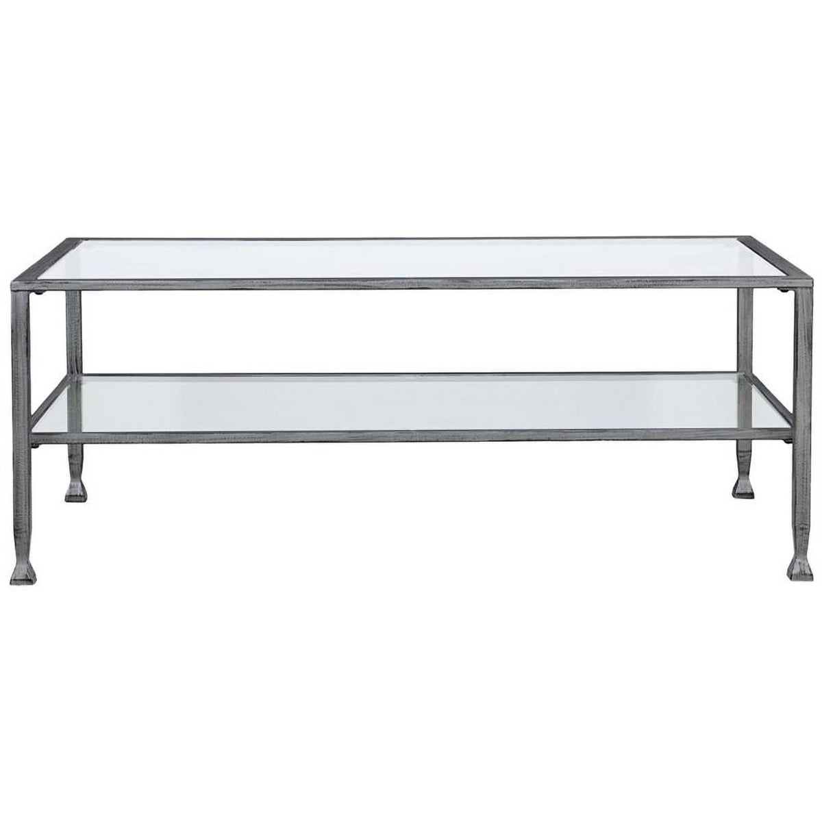Tempered Glass Top Metal Coffee Table X26801