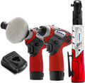 12V Cordless Li-ion Mini Polisher, Impact & Ratchet Wrench Combo Tool Kit with 2 Batteries V473677