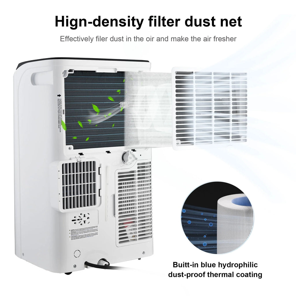 8000 BTU Portable Air Conditioner with Dehumidifier & Fan R9840